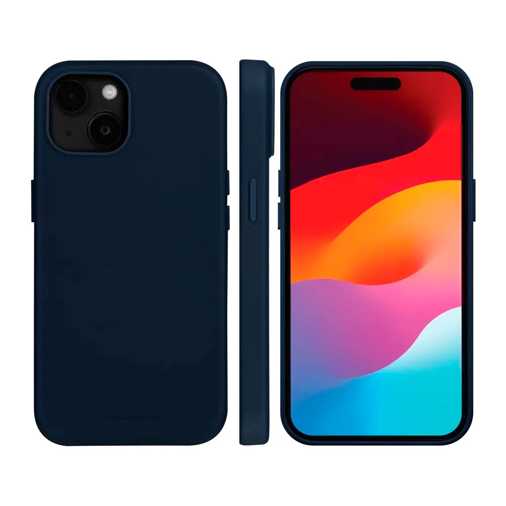dbramante1928 iPhone 17e / 16e / 15 / 14 / 13 Roskilde Cover - 100% Ægte Læder - MagSafe Kompatibel - Blue