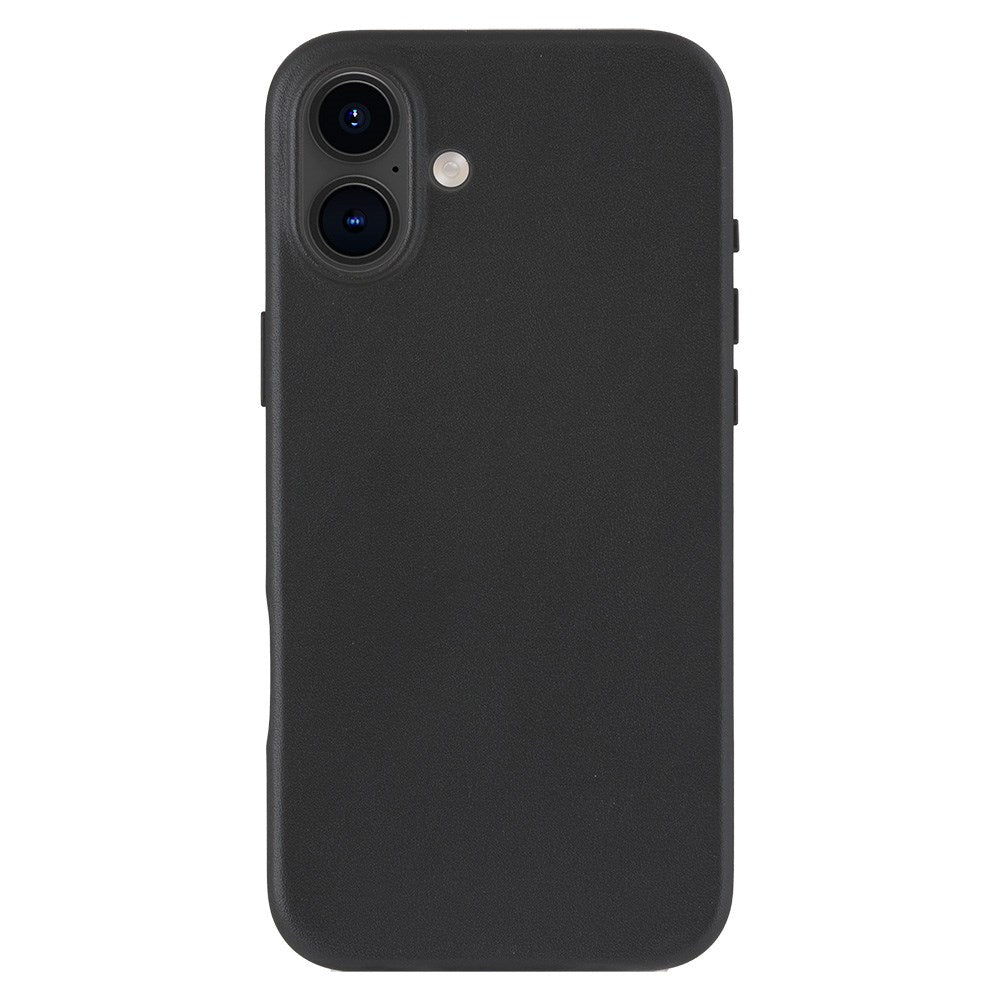 Dbramante1928 iPhone 16 Plus Roskilde Cover - 100% Ægte Læder - MagSafe Kompatibel - Sort