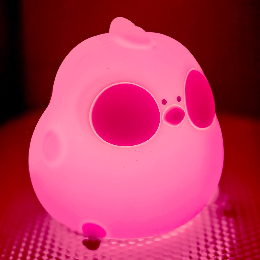 Forever Light LED Silikone Natlampe - Hungry Chicken