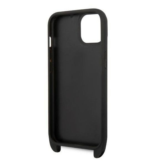 Karl Lagerfeld iPhone 14 Hybrid Cover m. Strop - Sort