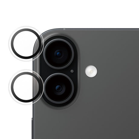 Safe by PanzerGlass iPhone 17 / 16 / 16 Plus Kameralinse Beskyttelsesglas - Gennemsigtig / Sort