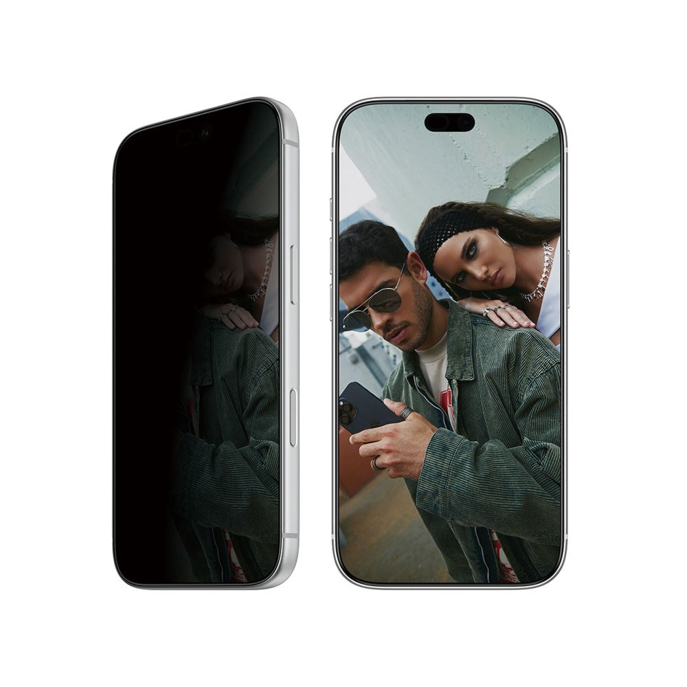 iPhone 18 Pro / 17 Pro SAFE by PanzerGlass Ultra-Wide Fit Skærmbeskyttelsesglas m. EasyAligner - Privacy - Gennemsigtig