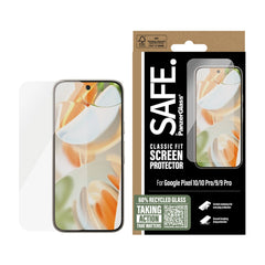 SAFE by PanzerGlass Google Pixel 10 / 10 Pro / 9 / 9 Pro Classic Fit Skærmbeskyttelsesglas - Gennemsigtig