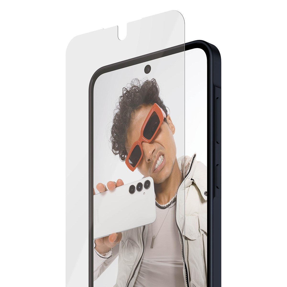Samsung Galaxy A37 SAFE by PanzerGlass Ultra-Wide Fit Skærmbeskyttelsesglas m. EasyAligner - Gennemsigtig