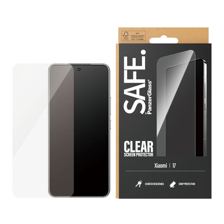 Xiaomi 17 SAFE by PanzerGlass Ultra-Wide Fit Skærmbeskyttelsesglas - Gennemsigtig
