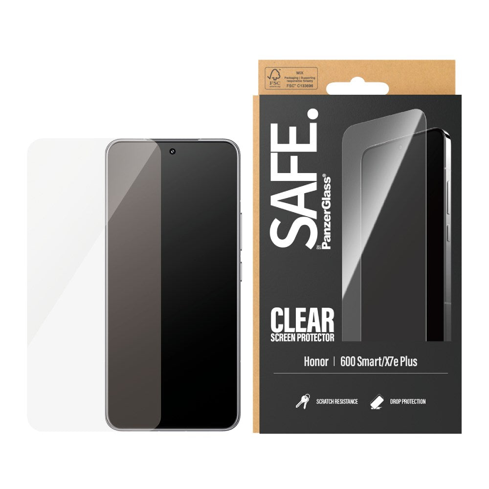 Honor 600 Smart SAFE. by PanzerGlass Hærdet Beskyttelsesglas - Gennemsigtig