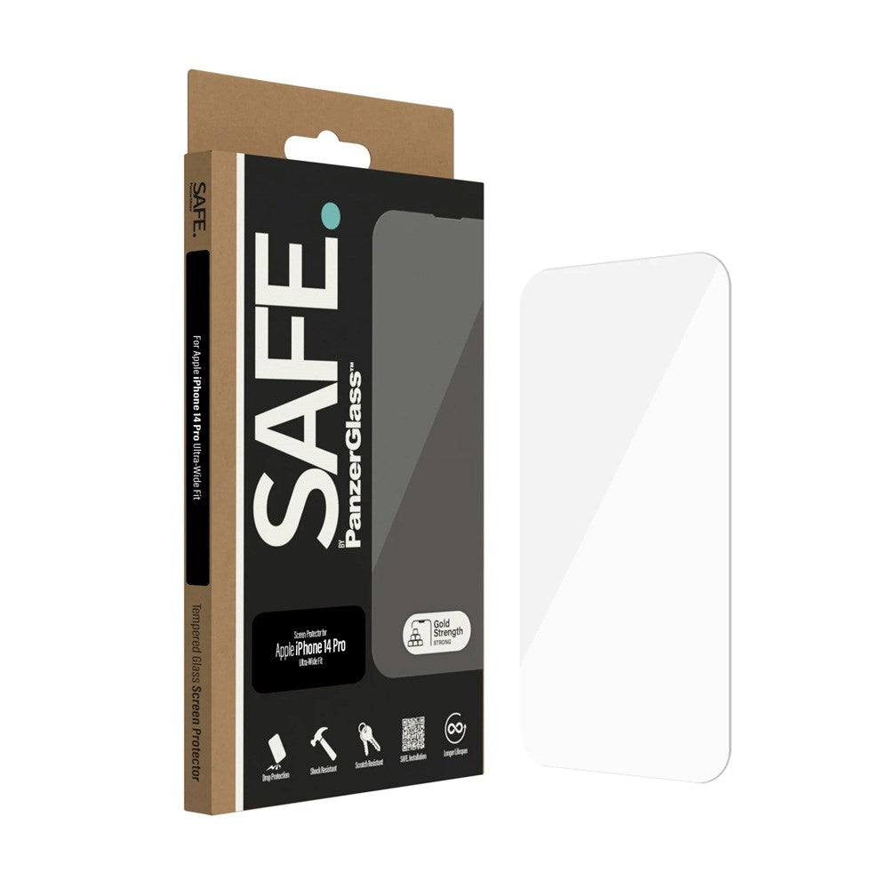 SAFE by PanzerGlass iPhone 14 Pro Skærmbeskyttelse - Ultra Wide Fit - Gennemsigtig