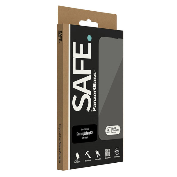 Samsung Galaxy A24 Safe By PanzerGlass® Ultra-Wide Fit Skærmbeskyttelse - Case Friendly - Gold Strength - Gennemsigtig