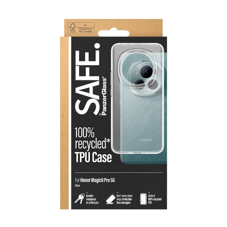 Honor Magic6 Pro Safe By PanzerGlass® Fleksibelt Plast Cover - Gennemsigtig