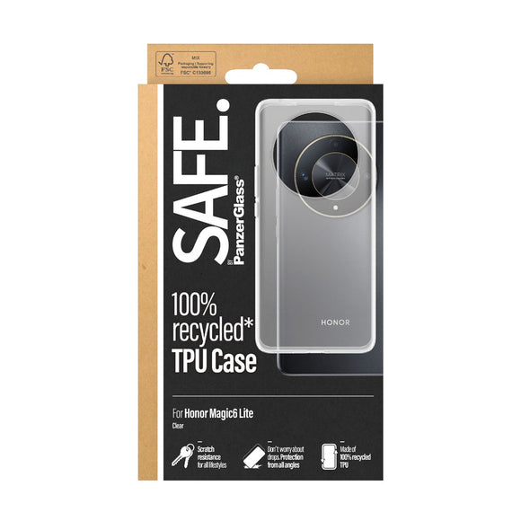 Honor Magic6 Lite Safe By PanzerGlass® Fleksibelt Plast Cover - Gennemsigtig