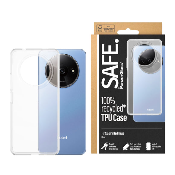 SAFE by PanzerGlass Xiaomi Redmi A3 Fleksibel Plastik Cover - Gennemsigtig