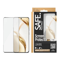 Honor 200 Safe By PanzerGlass® Ultra-Wide Fit Skærmbeskyttelse - Case Friendly - Gold Strength - Gennemsigtig / Sort Kant