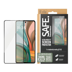 SAFE by PanzerGlass Ultra-Wide Fit Skærmbeskyttelsesglas - Motorola Moto G75 (5G) - Gennemsigtig / Sort Kant