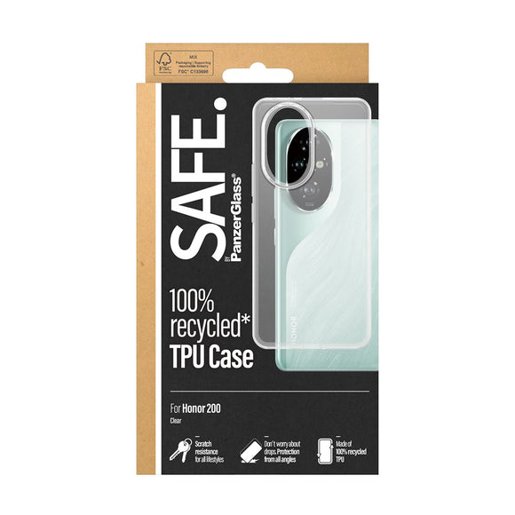 Honor 200 Safe By PanzerGlass® Fleksibelt Plast Cover - Gennemsigtig