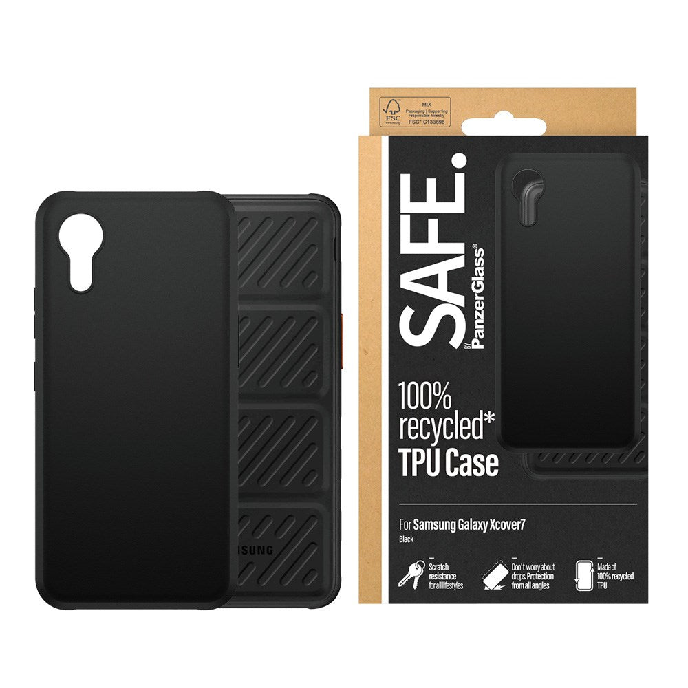 Samsung Galaxy Xcover 7 SAFE by PanzerGlass® Robust Plast Cover - Sort