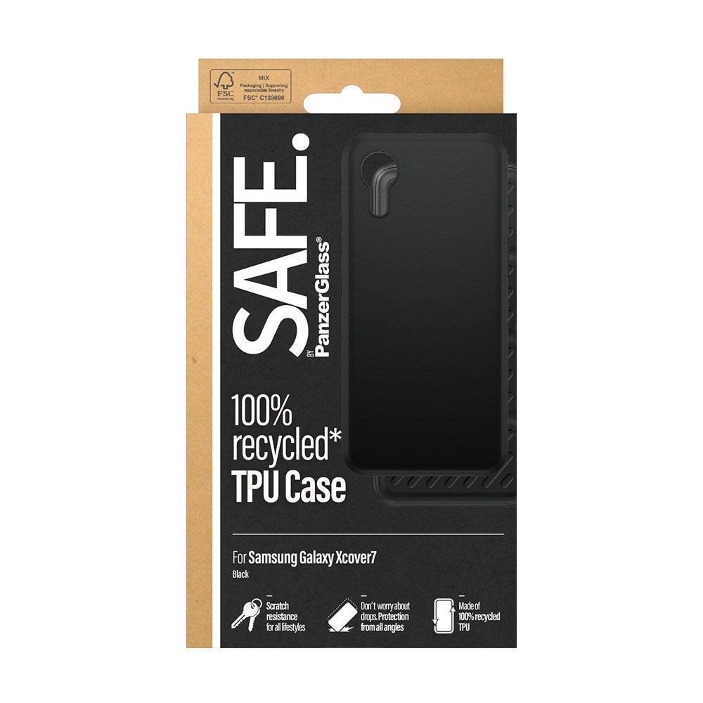 Samsung Galaxy Xcover 7 SAFE by PanzerGlass® Robust Plast Cover - Sort
