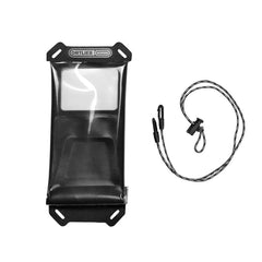ORTLIEB Safe-It Vandafvisende Mobilholder (Maks Mobil: 16 x 8cm) - Sort / Gennemsigtig