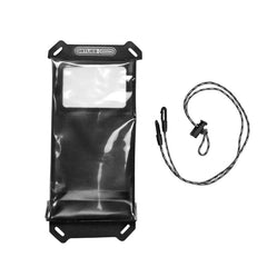 ORTLIEB Safe-It Vandafvisende Mobilholder (Maks Mobil: 18 x 9.5cm) - Sort / Gennemsigtig