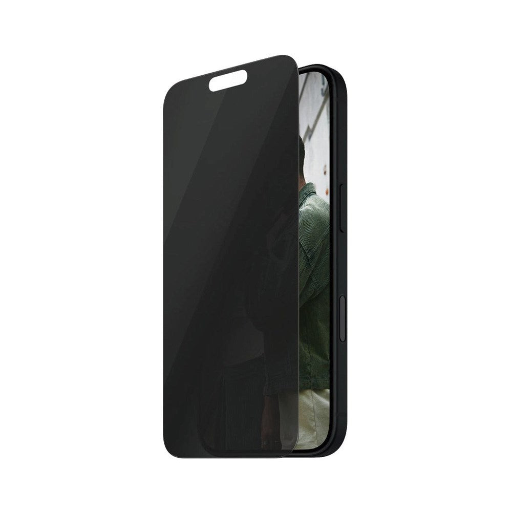 SAFE by PanzerGlass iPhone 15/16 Ultra-Wide Fit Skærmbeskyttelsesglas - Privacy Funktion - Gennemsigtig