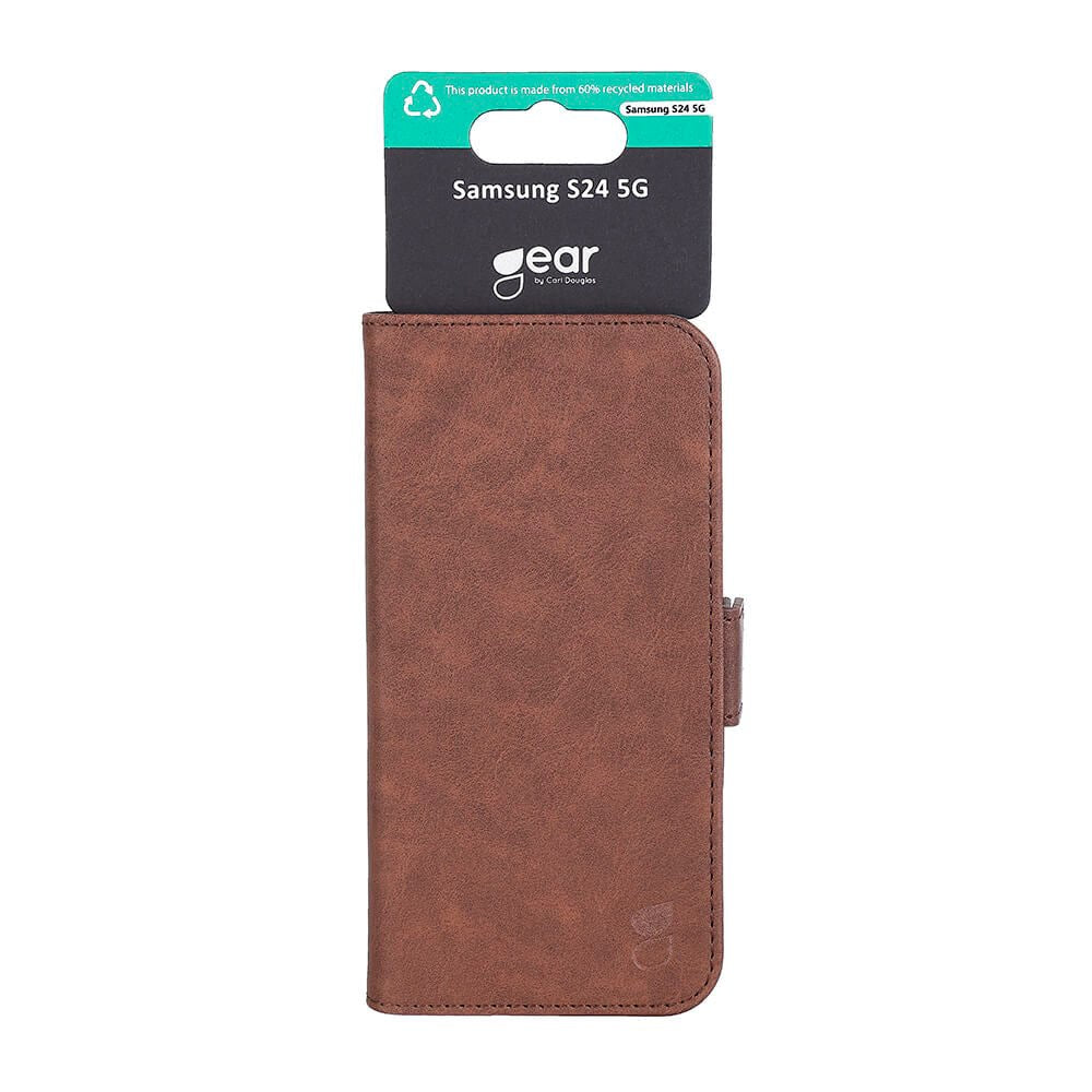 GEAR Samsung Galaxy S24 Læder Cover m. Pung - Brun