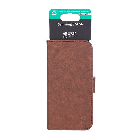 GEAR Samsung Galaxy S24 Læder Cover m. Pung - Brun