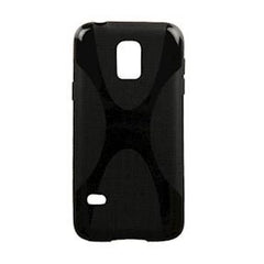 Samsung Galaxy S5 Mini Fleksibel Plast X-Line Cover - Sort