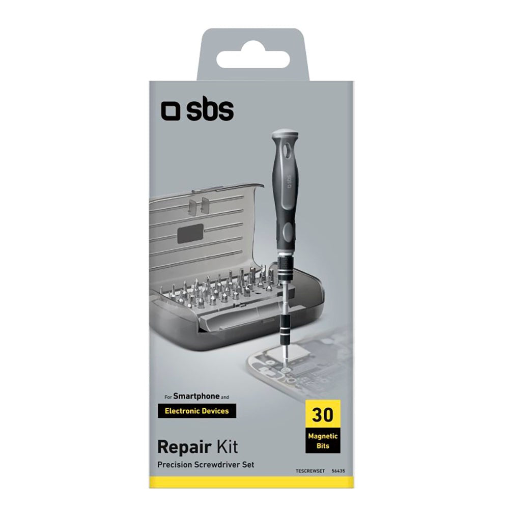 SBS Repair Kit - 30-i-1 Skrutrækkersæt - Grå