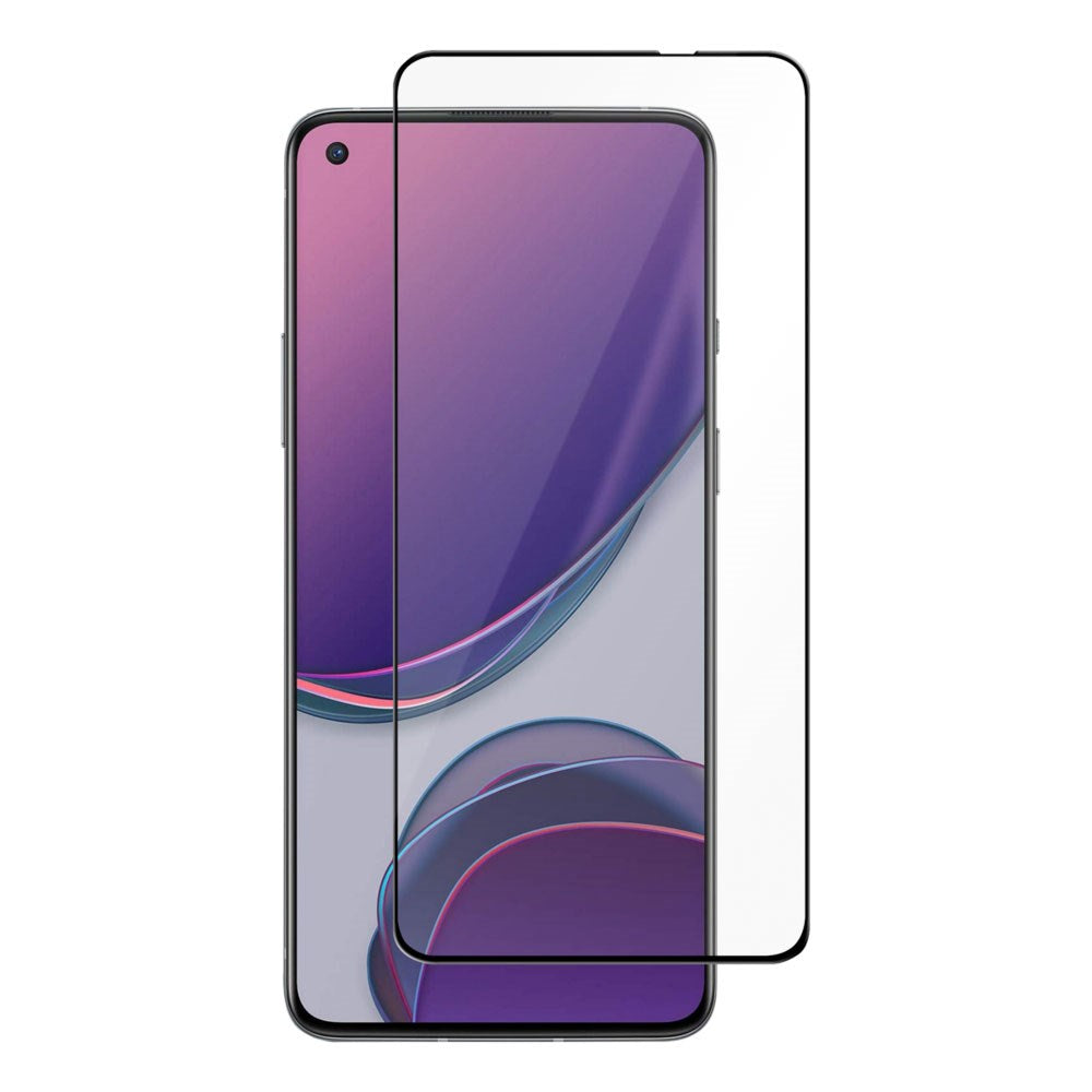 OnePlus 9 Deltaco Hærdet Skærmbeskyttelsesglas - Gennemsigtig / Sort Kant