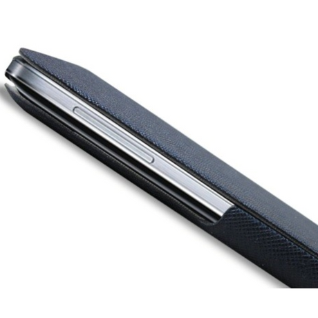 Puro Samsung Galaxy S4/S4+ Flip Cover Etui Blå