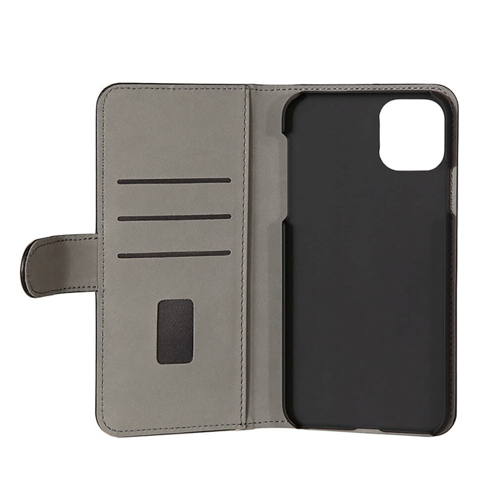 iPhone 11 Pro Max GEAR Læder Cover m. Pung - Sort