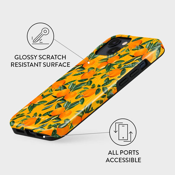 Burga iPhone 14 Tough Fashion Case - Orange Lemonade