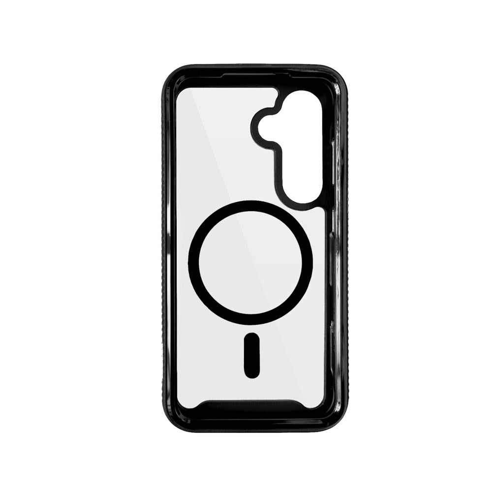 Samsung Galaxy S26 Spello Mag+ Rugged Case - MagSafe Kompatibel - Gennemsigtig / Sort