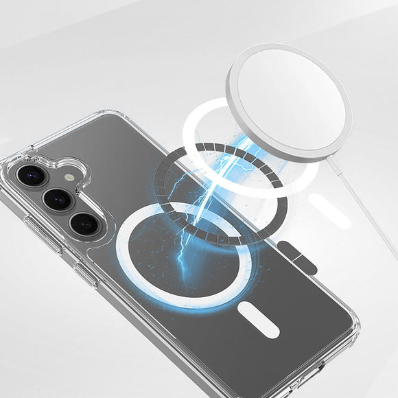 Samsung Galaxy S26 Spello Mag+ Clear Case - MagSafe Kompatibel - Gennemsigtig