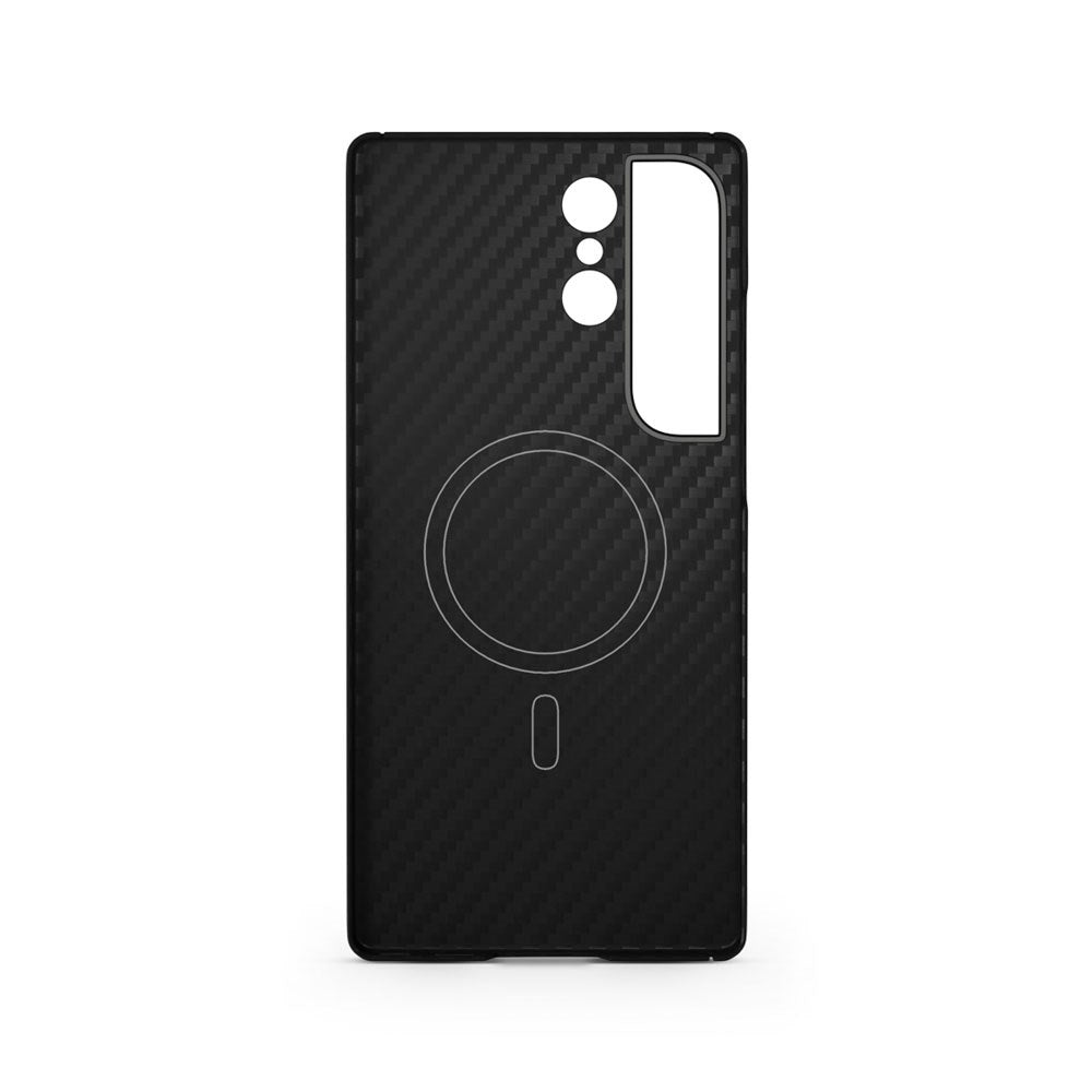 Samsung Galaxy S26 Ultra Spello Mag+ Carbon Case - MagSafe Kompatibel - Sort