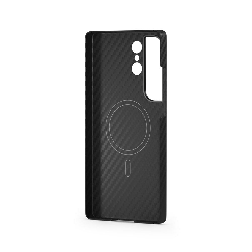 Samsung Galaxy S26 Ultra Spello Mag+ Carbon Case - MagSafe Kompatibel - Sort