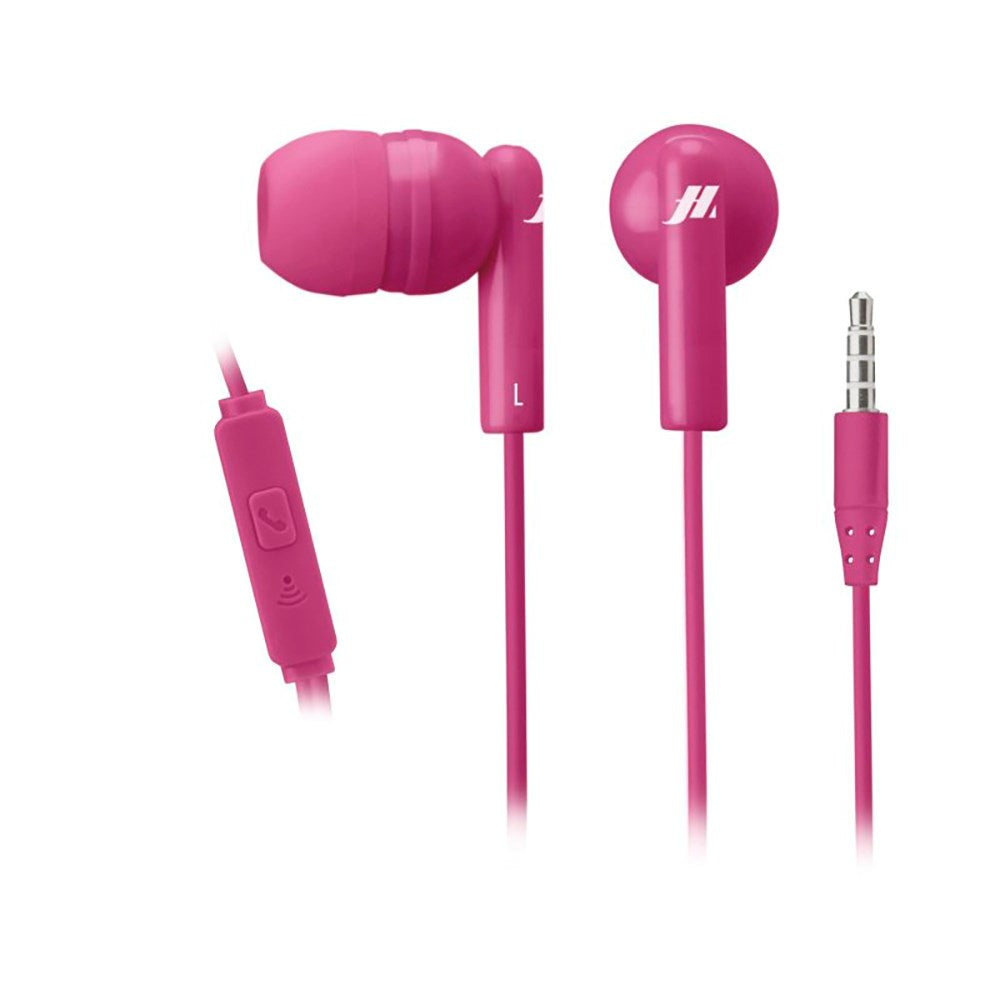 MUSIC HERO Tune Stereo In-Ear Høretelefoner m. Jackstik 3.5mm & Mikrofon - Pink