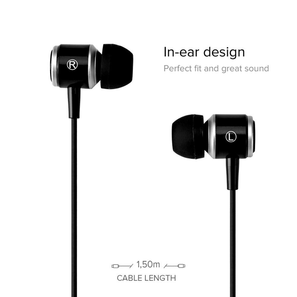 SBS Studio Mix 100c Hovedtelefon In-Ear m. USB-C & Mikrofon - Sort