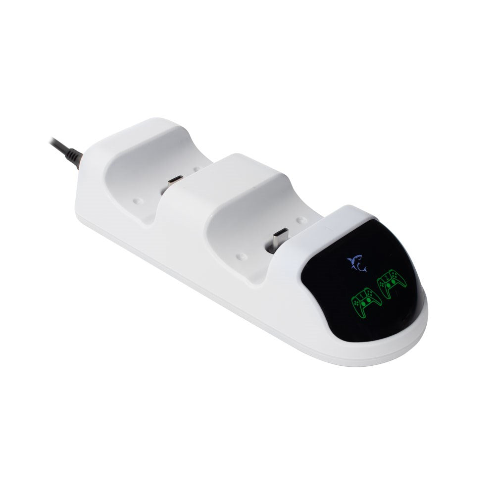 White Shark TAKEDOWN Ladestander til PS5 Controller - Hvid