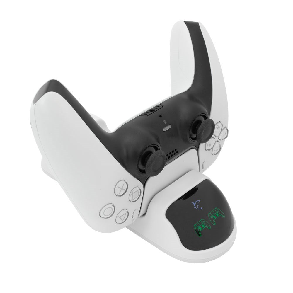 White Shark TAKEDOWN Ladestander til PS5 Controller - Hvid