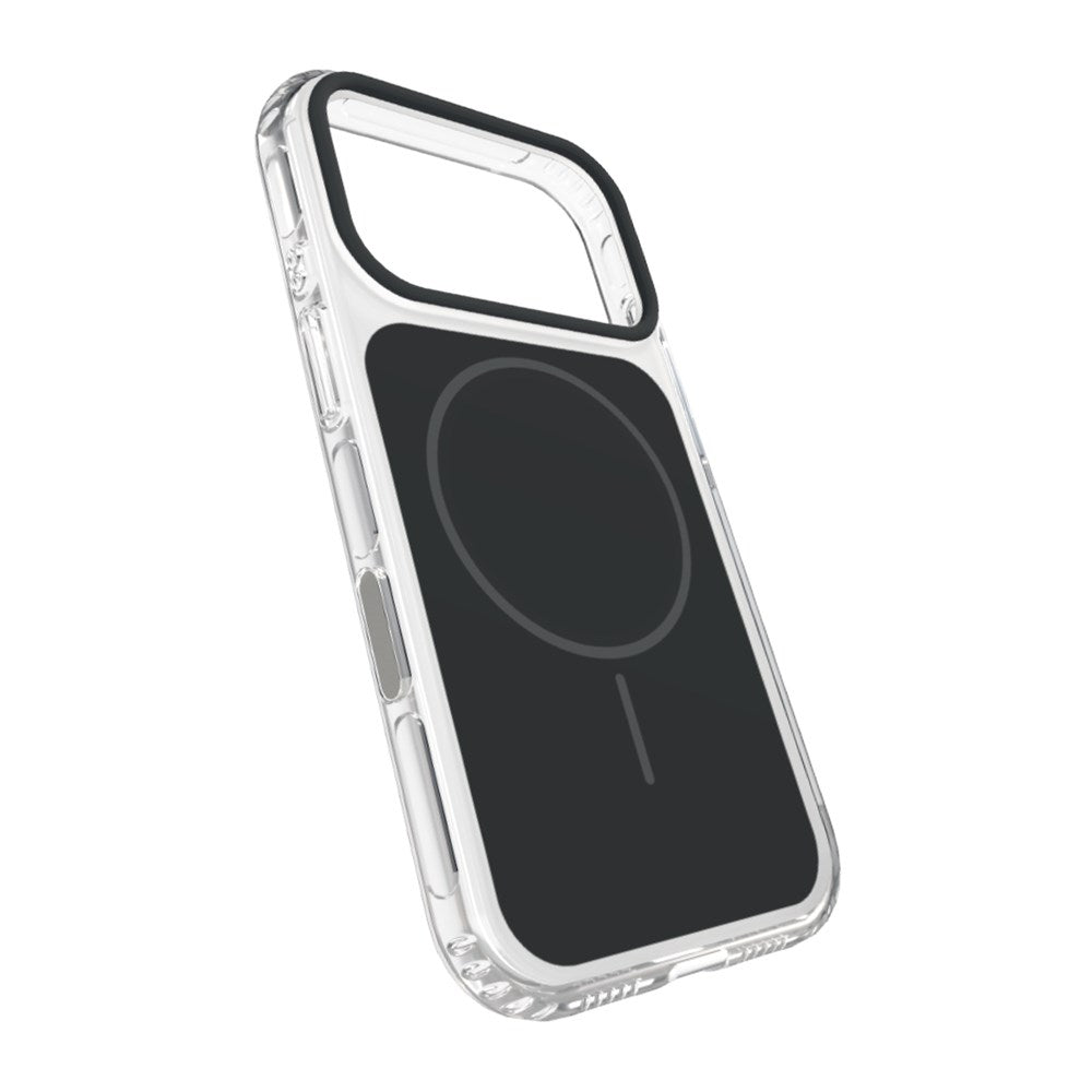 iPhone 18 Pro SBS Block Mag Cover - MagSafe Kompatibel - Sort / Gennemsigtig