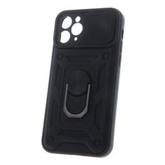 iPhone 12 / 12 Pro Defender Håndværker Cover m. Magnetisk Kickstand & Cam Slider - Sort