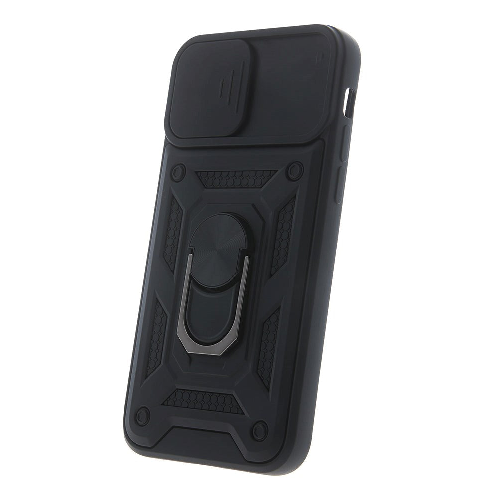 iPhone 12 / 12 Pro Defender Håndværker Cover m. Magnetisk Kickstand & Cam Slider - Sort