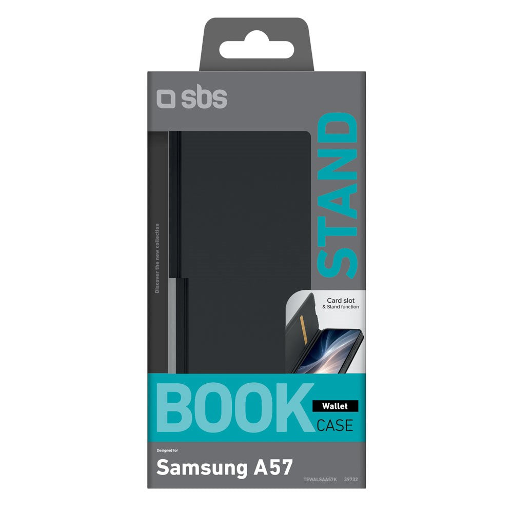 Samsung Galaxy A57 SBS Wallet Smooth Flip Cover - Sort