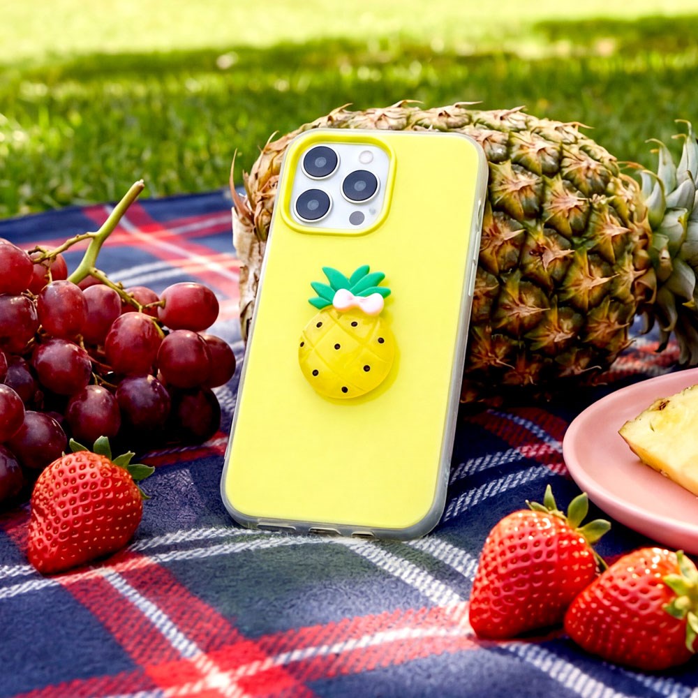 iPhone 16 TFO 3D Frugt Cover - Ananas