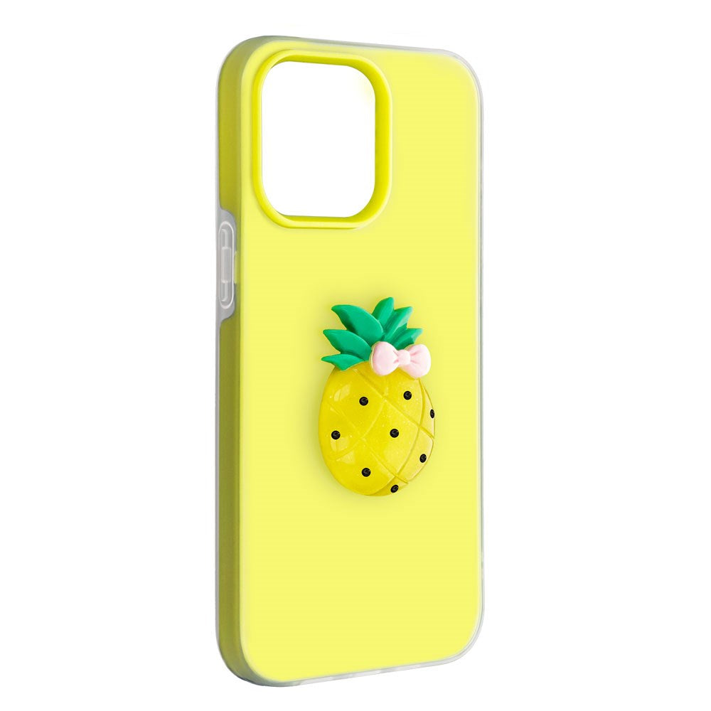 iPhone 11 TFO 3D Frugt Cover - Ananas