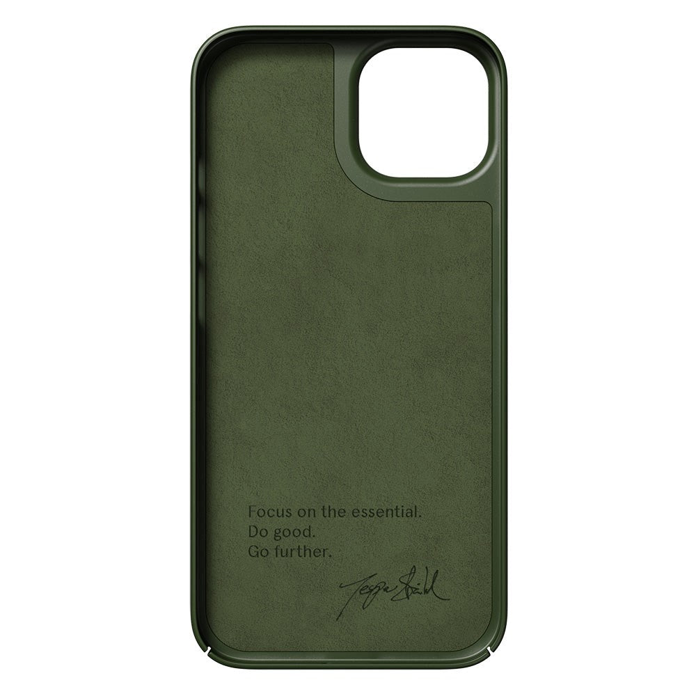 Nudient Thin Case iPhone 14 Cover - MagSafe Kompatibel - Pine Green