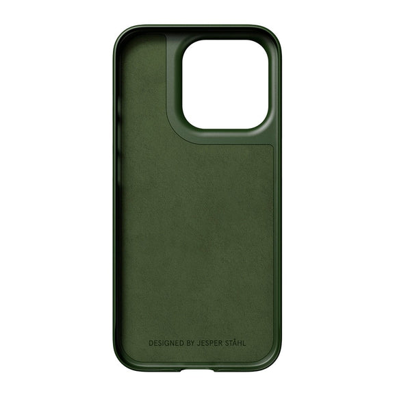 Nudient Thin Case iPhone 15 Pro Cover - MagSafe Kompatibel - Pine Green