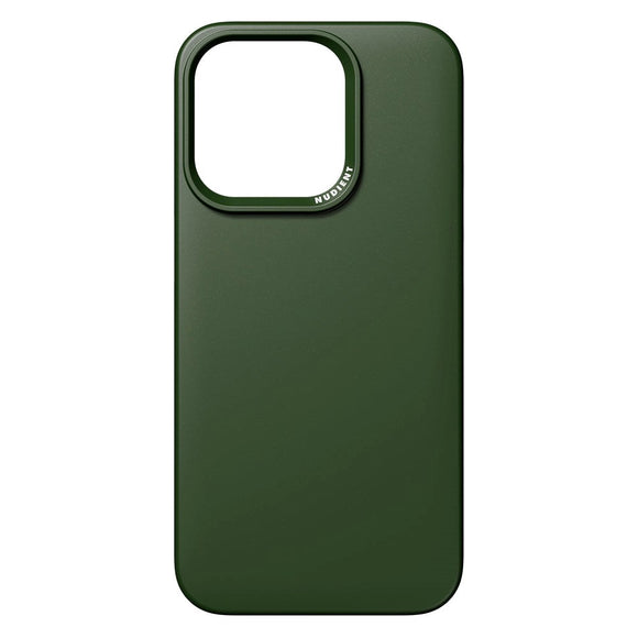 Nudient Thin Case iPhone 15 Pro Cover - MagSafe Kompatibel - Pine Green