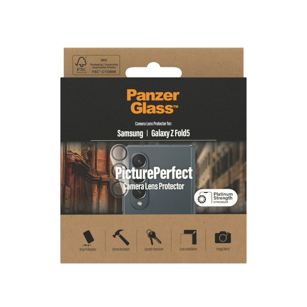 Samsung Galaxy Z Fold5 (5G) PanzerGlass PicturePerfect - Kamerabeskyttelse - Gennemsigtig / Sort