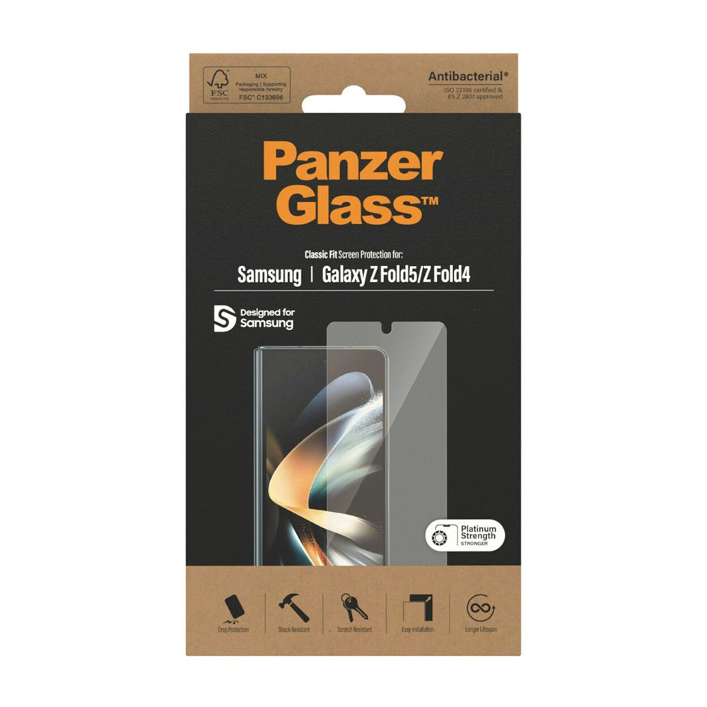Samsung Galaxy Z Fold5 / Galaxy Z Fold4 PanzerGlass Classic Fit Skærmbeskyttelse - Platinum Strength - Gennemsigtig